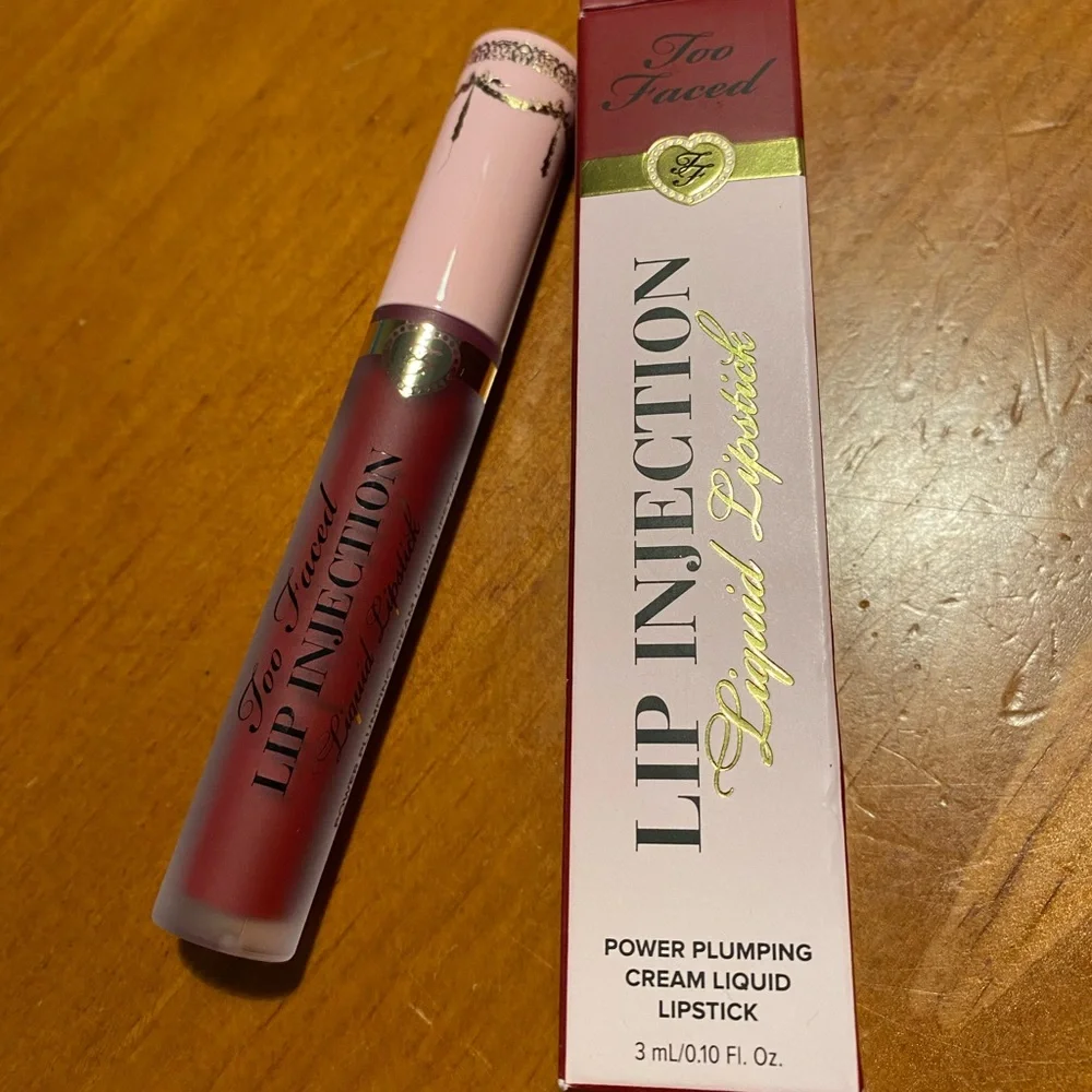 Too Faced Lip Injection Liquid Lipstick Boom Boom Pow